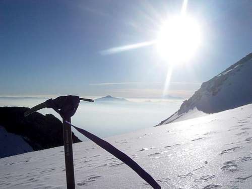 The belly glacier, Pico de...