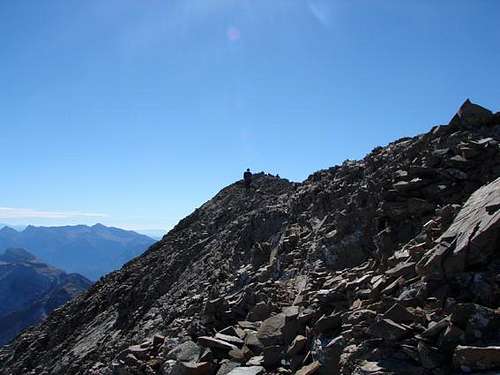 Summit ridge of Soum de...
