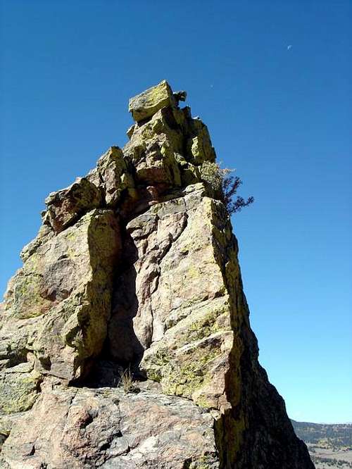 This cool rock pinnacle is to...