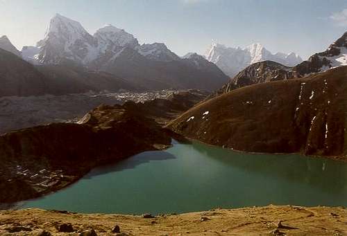 View of Gokyo lake while...