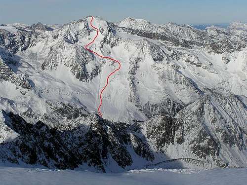 Ski tour from Stubai valley