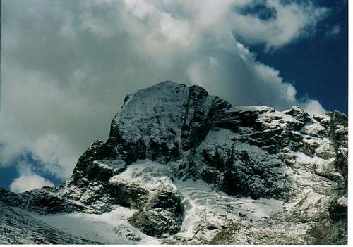 Nevado Churup from churup lake.