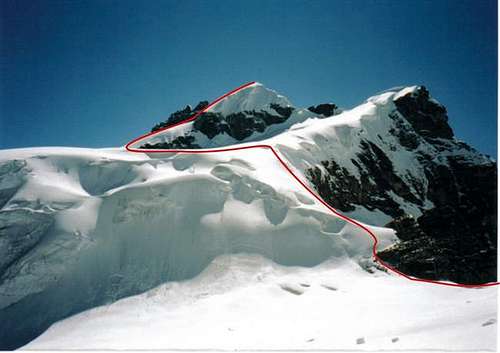 Normal Route - Nevado Maparaju.