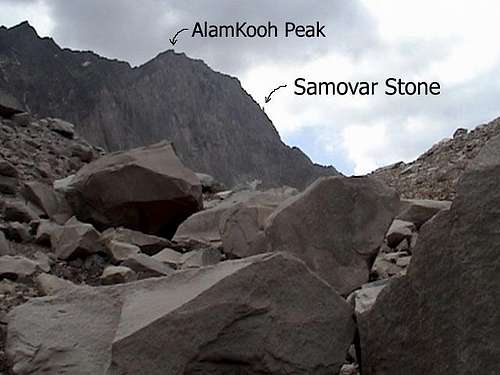 Samovar Stone Against Peak in...