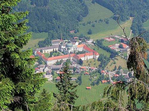 The lovely Ettal Abbey...