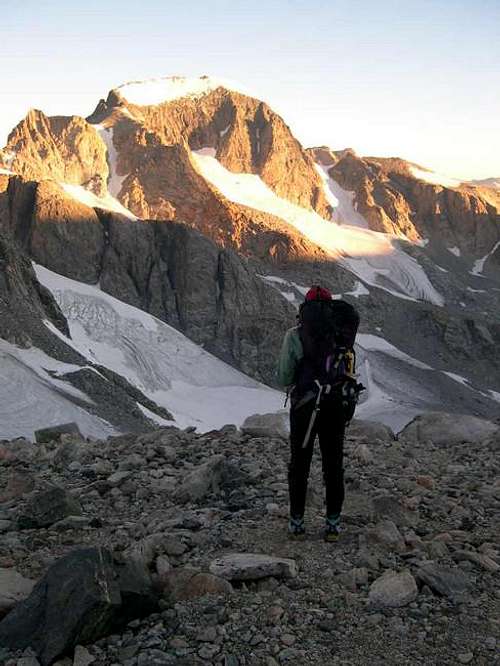 Sunrise on top of Bonney Pass...