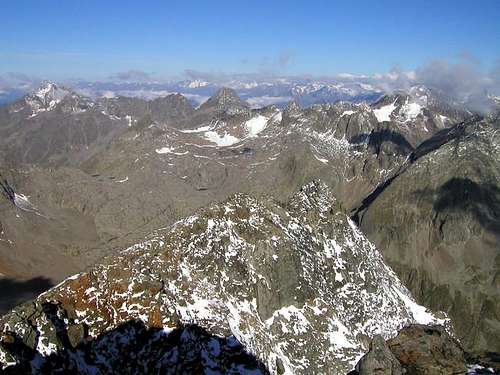 The view from the summit of...
