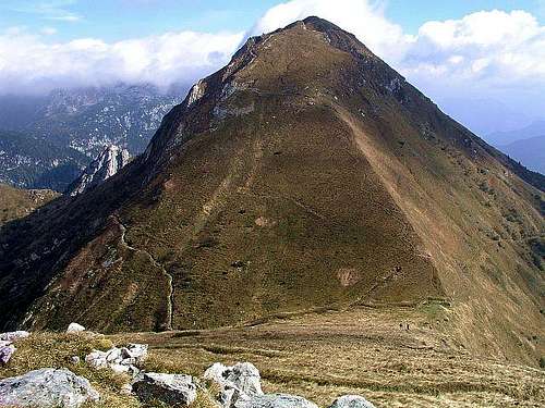 Monte Pizzul from the West,...