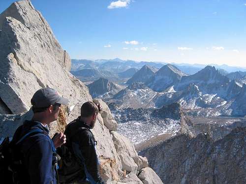 Looking out over Feather Peak...
