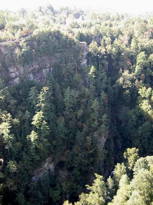 The walls of Tallulah Gorge...