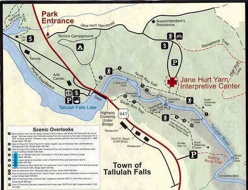 Map of the developed trails...