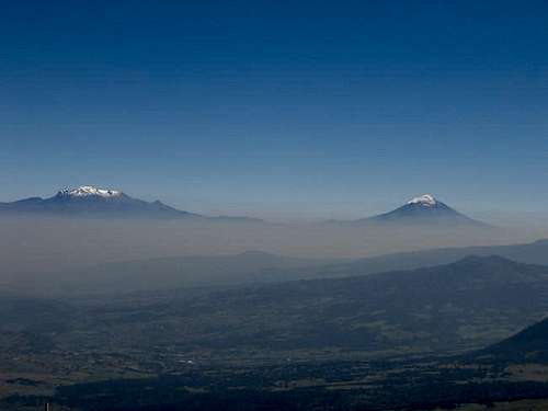 Views of Izta and Popo from...