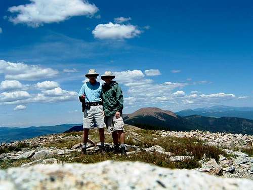 Dad & I on the summit. July 05.