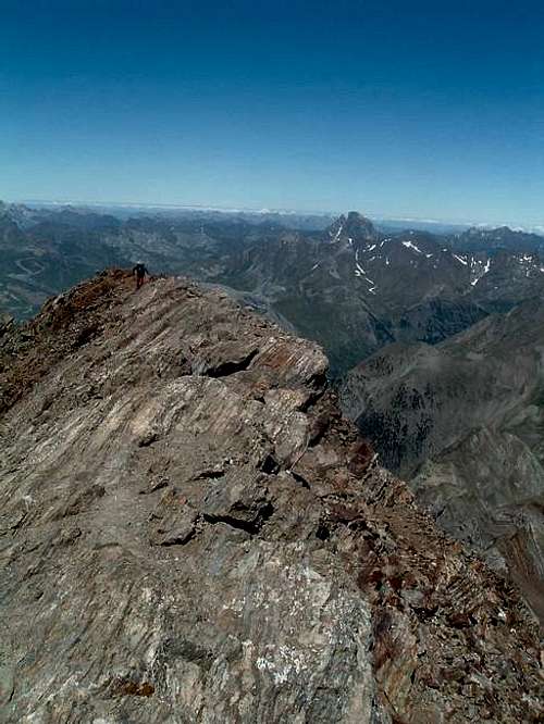 Summit ridge of Garmo Negro....