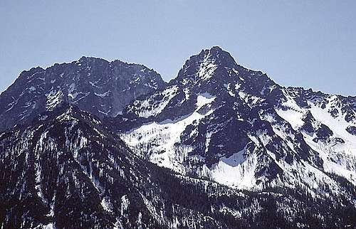 Colchuck Peak from the northwest