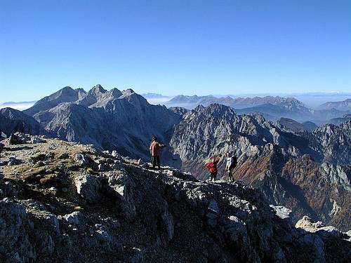 Ojstrica summit view. The...