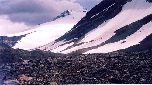 View up the north glacier of...