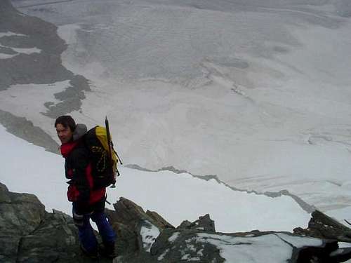 deep down Pers glacier, view...