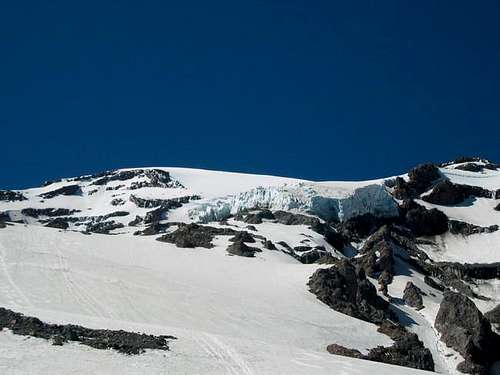 Huge Kautz Icefall looming...