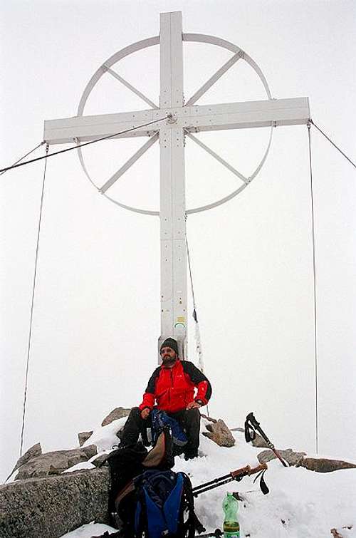Author at the summit cross of...