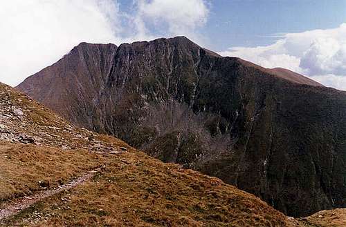 The peak of Moldoveanu viewed...