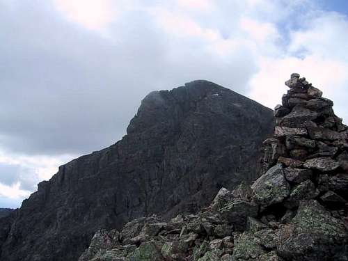 Holy Cross with rock cairn in...