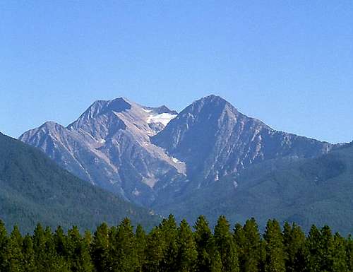 McDonald Peak from the northwest.