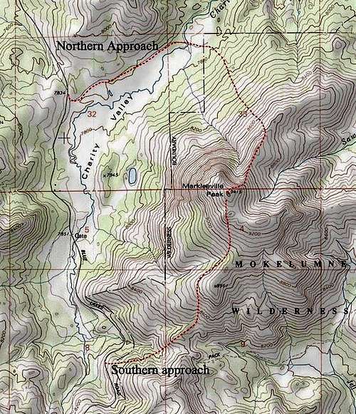 Topo map of northern and...