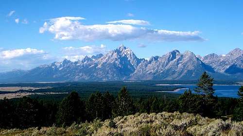 The southern end of the Teton...