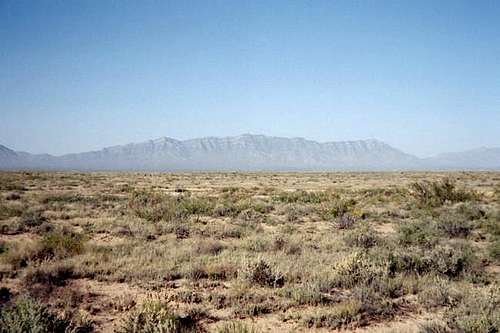 A view of San Andres Peak on...