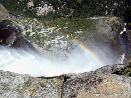 on the top of Yosemite falls