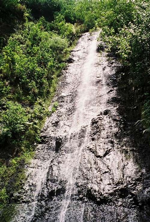 The Afareaitu Waterfall that...