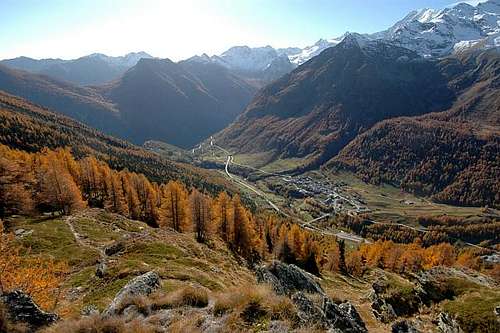 Simplon valley, on the east...