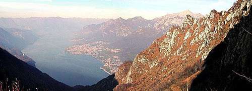 a view of Como Lake from the...