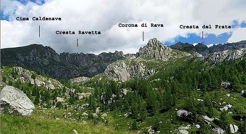 Rava Group view from Val di...