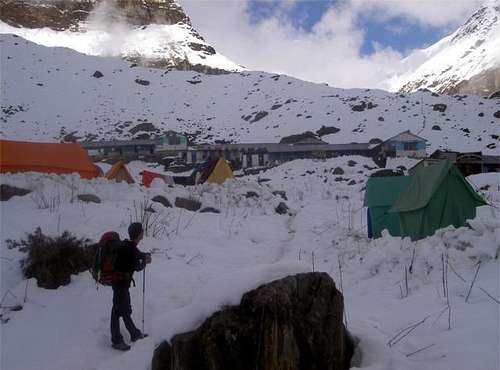Tents at Machapuchare Base Camp