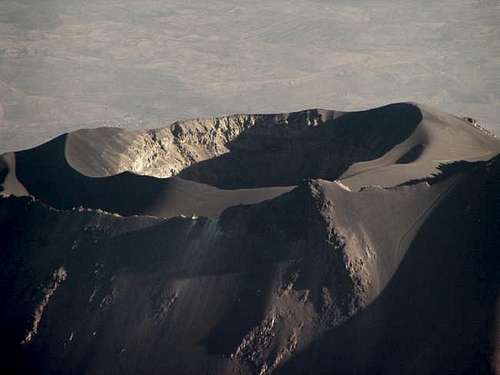 El Misti's summit crater....