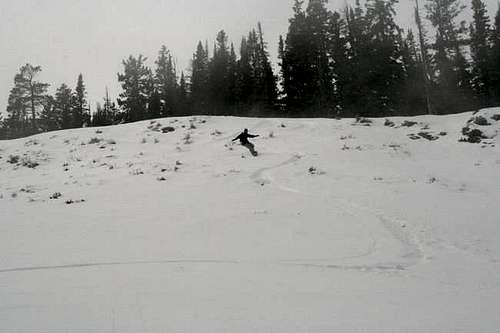 Snowboarding Baker Mountain's...
