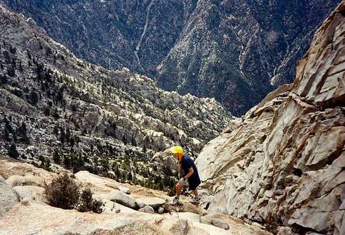 Climbing up Picacho Del...