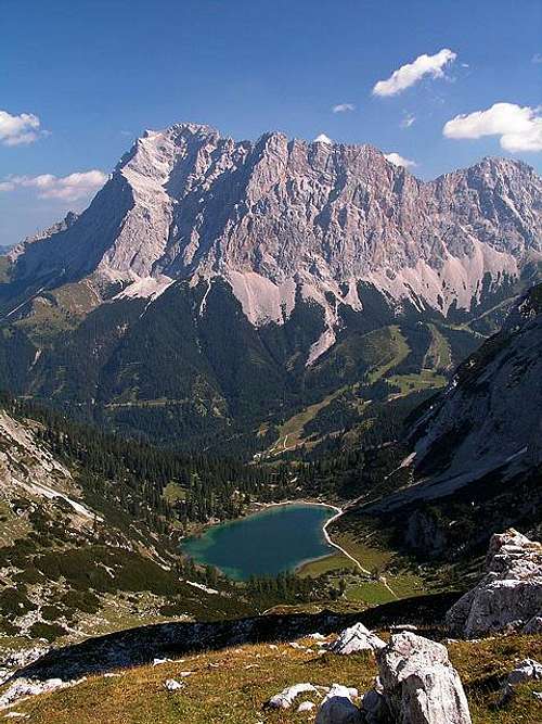Zugspitze as seen from near Coburger hut