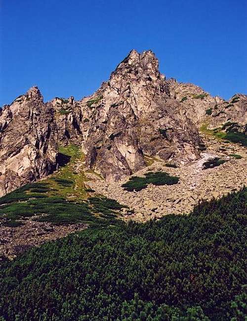 Crags of Solisko ridge above...