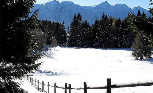 Winter landscape in Val...