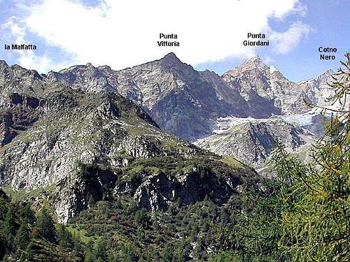 the ridge Malfatta - Giordani...