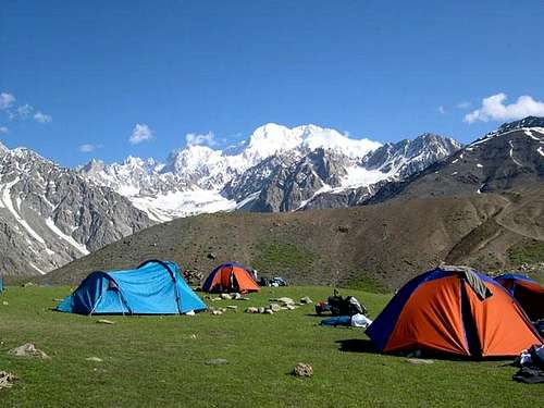 Camping on Tirich Mir Barum...