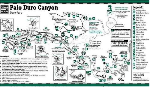 This is the official park map...