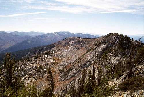 Looking south from the summit...