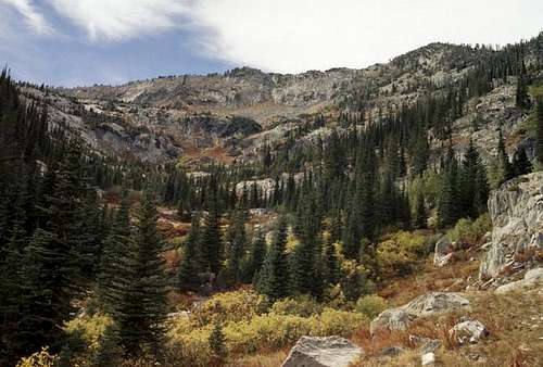 The east slope of Hard Butte...