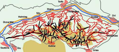 Hand made schematic map of...