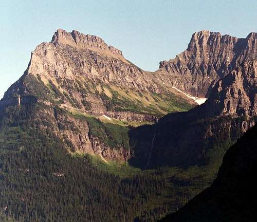 Mount Oberlin (left) and...
