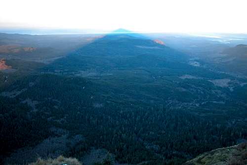 The shadow of Saddle Mtn....
